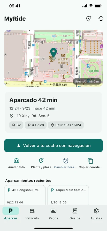 Guarda la plaza con un toque
