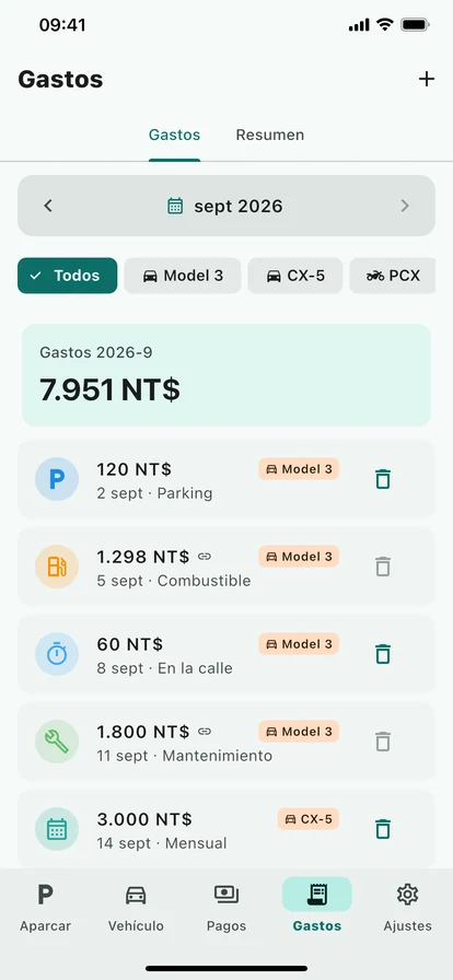 Gastos e informe anual