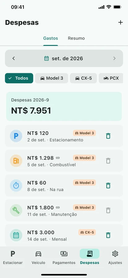Despesas e relatório anual